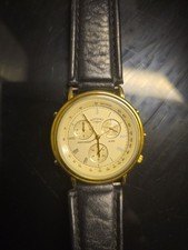 Rotary Chronograph Vintage Quartz Watch Working