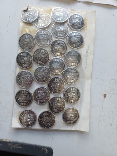 Masonic buttons mixed job - buttons,