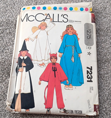 Mccalls 7231 halloween costume - 7231,