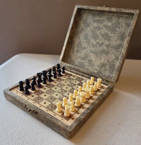 Vintage travel chess - vintage,