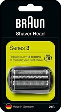 Braun 21B Series 3, Electric Shaver Replacement Foil & Cutter Cassette - BLACK