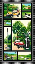 Quilting Fabric Golf Carts
