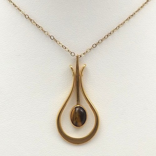 Avon 14k gold filled tiger - gold, eye