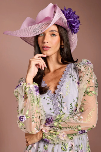 Coast lilac fascinator womens - fascinator,