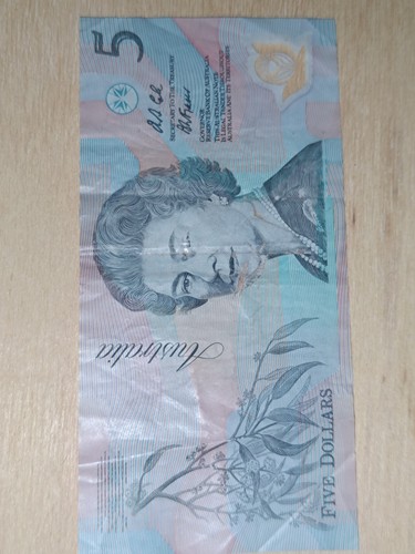 1992 australian polymer - australian, $5