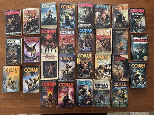 Conan vintage paperback lot - conan,
