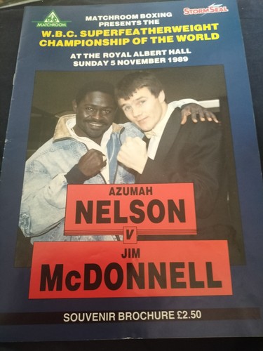 Vintage boxing programme - boxing,