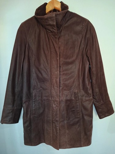 Lakeland brown leather trench - lakeland,