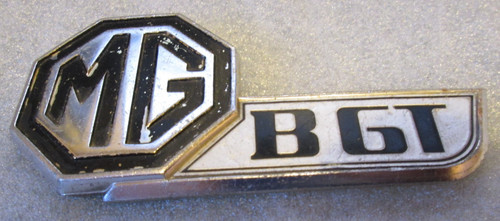 Mgb tailgate badge - gt,
