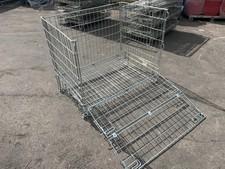 Palletower Collapsible Wire Mesh Pallet Cage, Used,  UK PALLET SIZE