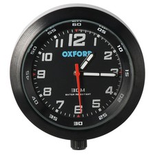 Oxford Analog Clock Black Case