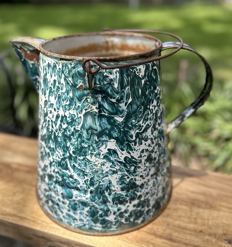 Vintage emerald green - green, swirl