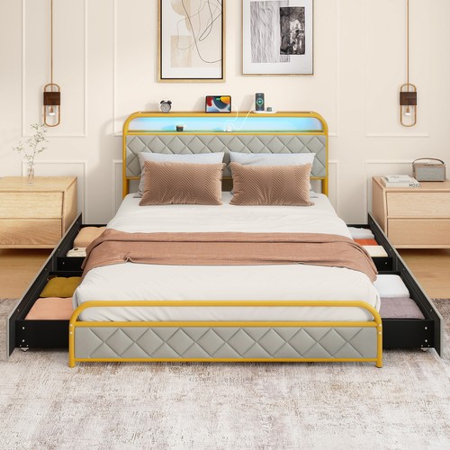 Bed frame with storage - bed,