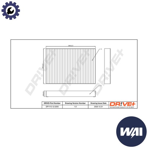 Filter cabin air - cabin,