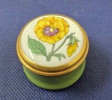 Crummles Enamels Flower Enamel Box