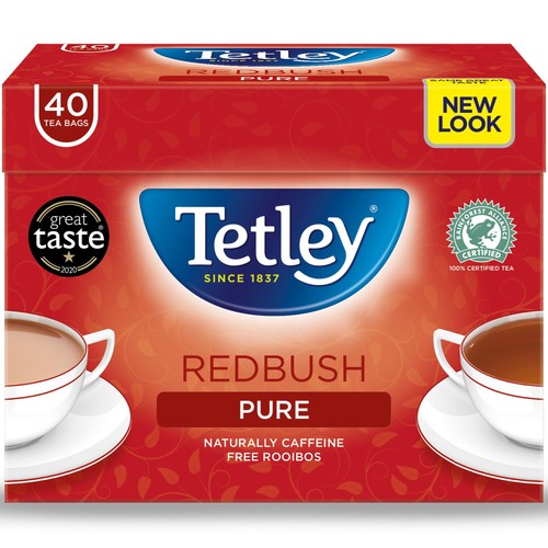 Tetley redbush tea bags - tetley,
