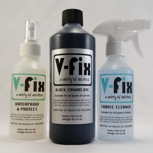 Black canvas cleaner dye - -,