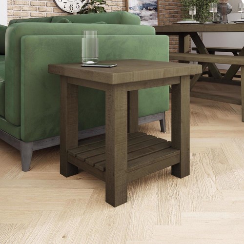 Lamp table reclaimed - lamp, pine