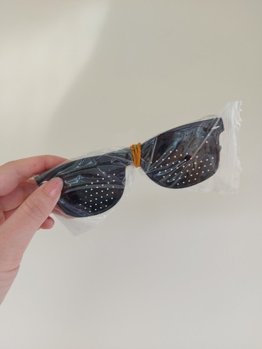 Womens black pinhole glasses - womens,