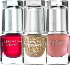 LEIGHTON DENNY Year Round Colour Nail Polish Gift Set, 3x 5ml Nail Varnish