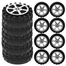  30 Pcs Toy Cars Plastic Wheels Replaceable Tires Small for Projects