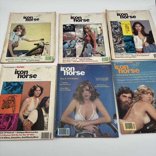 Vtg iron horse magazines 1979 - horse,