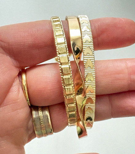 Gold tone textured patterned - gold,