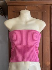 Zara Pink Knit Ribbed Off The