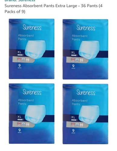 Sureness absorbent pants - sureness, 9x4