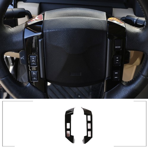Glossy black steering wheel - black,