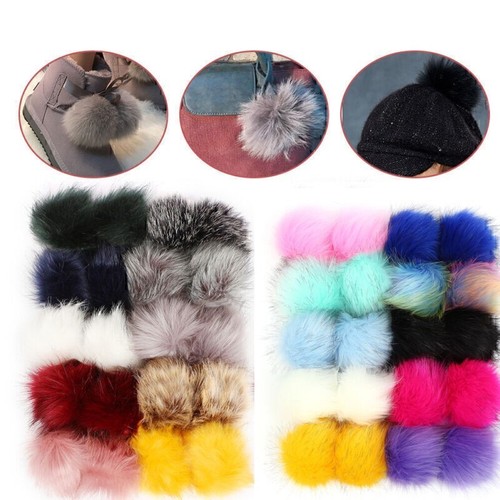 Faux fur pom - pom, ball