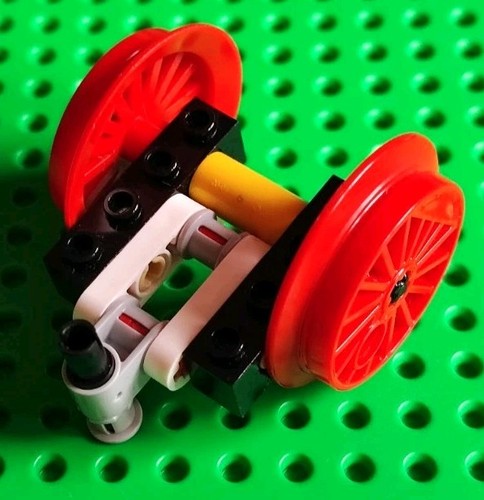 Lego steam train wheels red - steam,