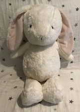 H&M Hennes & Mauritz Bunny Rabbit Large White Plush Soft Toy Comforter 46cm
