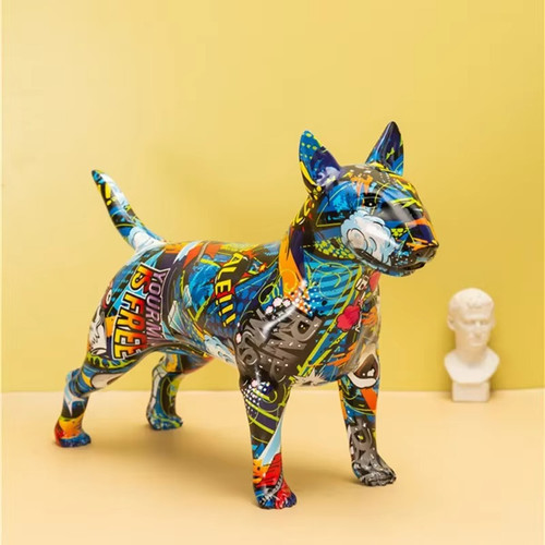 Graffiti bullterrier resin - graffiti,