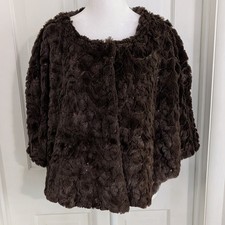 Elegant Faux Fur Cape/Coat