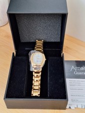AMADEUS ladies Gold Plated Dress Watch NEW in Box
