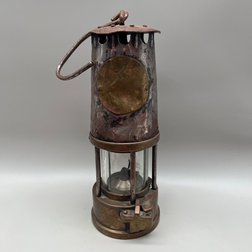 Antique brass miners safety - miners,