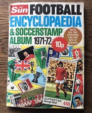 Football 1971-72 Encyclopaedia & Soccer Stamp Album By The Sun -Complete.