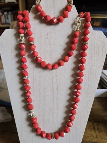 Anne klein coral necklace - klein,