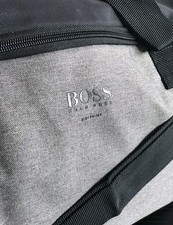 HUGO BOSS GREY OVERNIGHT DUFFLE HOLDALL GYM WEEKEND BAG