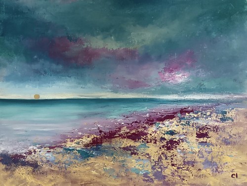 Original oil painting seascape - oil,