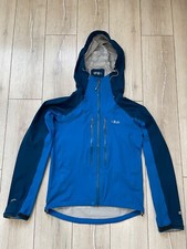 RAB SPARK BLUE POLARTEC NEOSHELL FULL ZIP WATERPROOF HOODIE JACKET