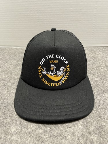Vans black trucker - black, mesh