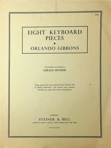 Eight keyboard pieces - keyboard,