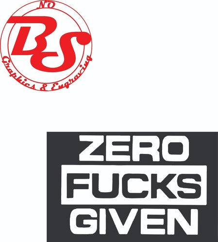Zero given block decal - zero,