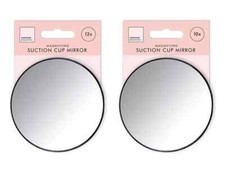10x 12x Magnifying Cosmetic Mirror Suction Cups Make up Eyebrows Travel UK SLR