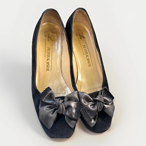 Peter kaiser black suede - kaiser, wedge
