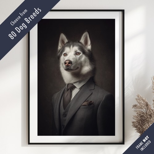 Smartly dressed dog portrait - smartly,