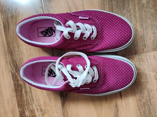 Vans pink spotted trainers - pink,