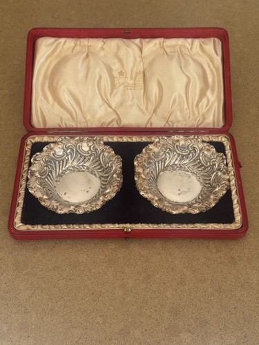 Pair victorian sterling silver - pair,